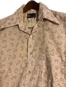 Vintage Fruit Of The Loom Pink Paisley Buttom Up Men’s Long Sleeve Shirt